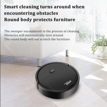 Portable Wireless Smart Mini Sweeping Robot Mopping 3 In1 Rechargeable Cleaning Machine